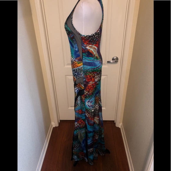 Gorgeous colorful animal print “Cameo” maxi dress - Picture 9 of 14